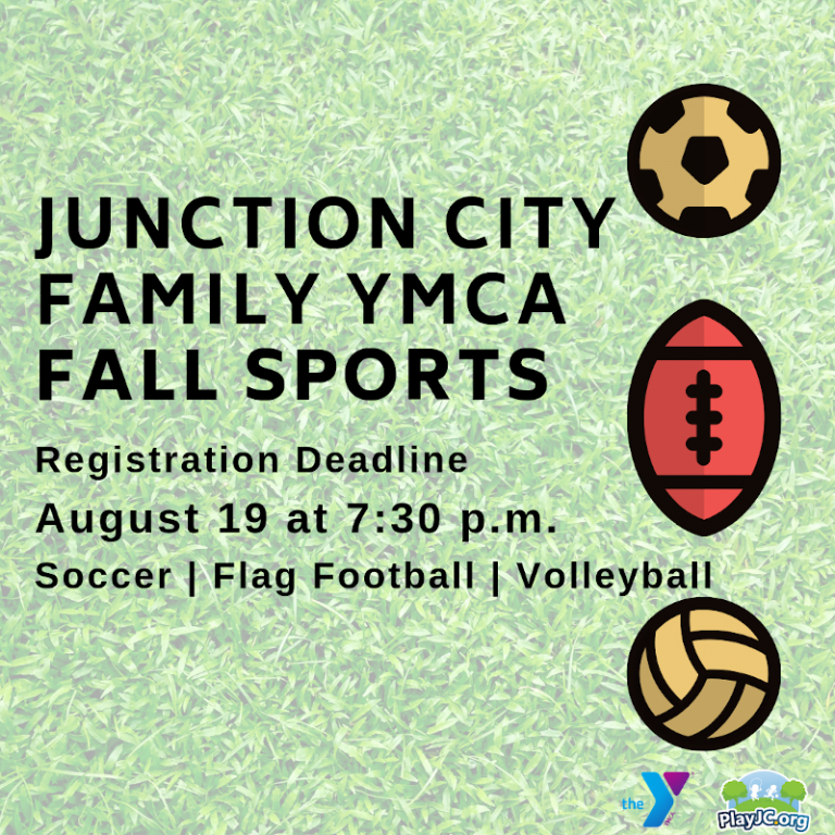 YMCA Fall Sports Registration Flag Football, Soccer & Volleyball