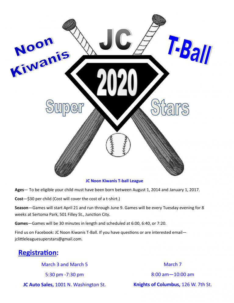 TBall Registration PlayJC All things youth sports related in
